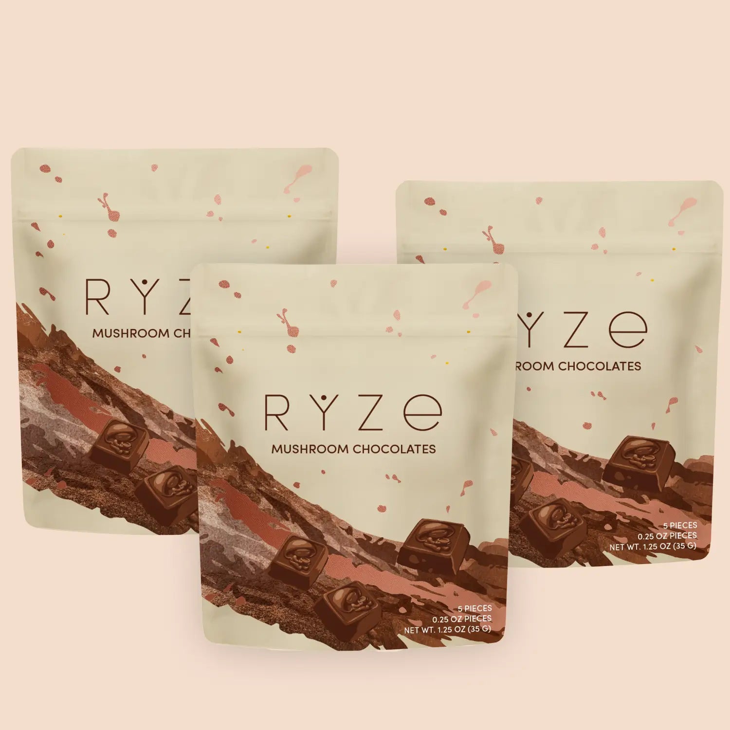 Mushroom Chocolates Rye (15 pieces) R4