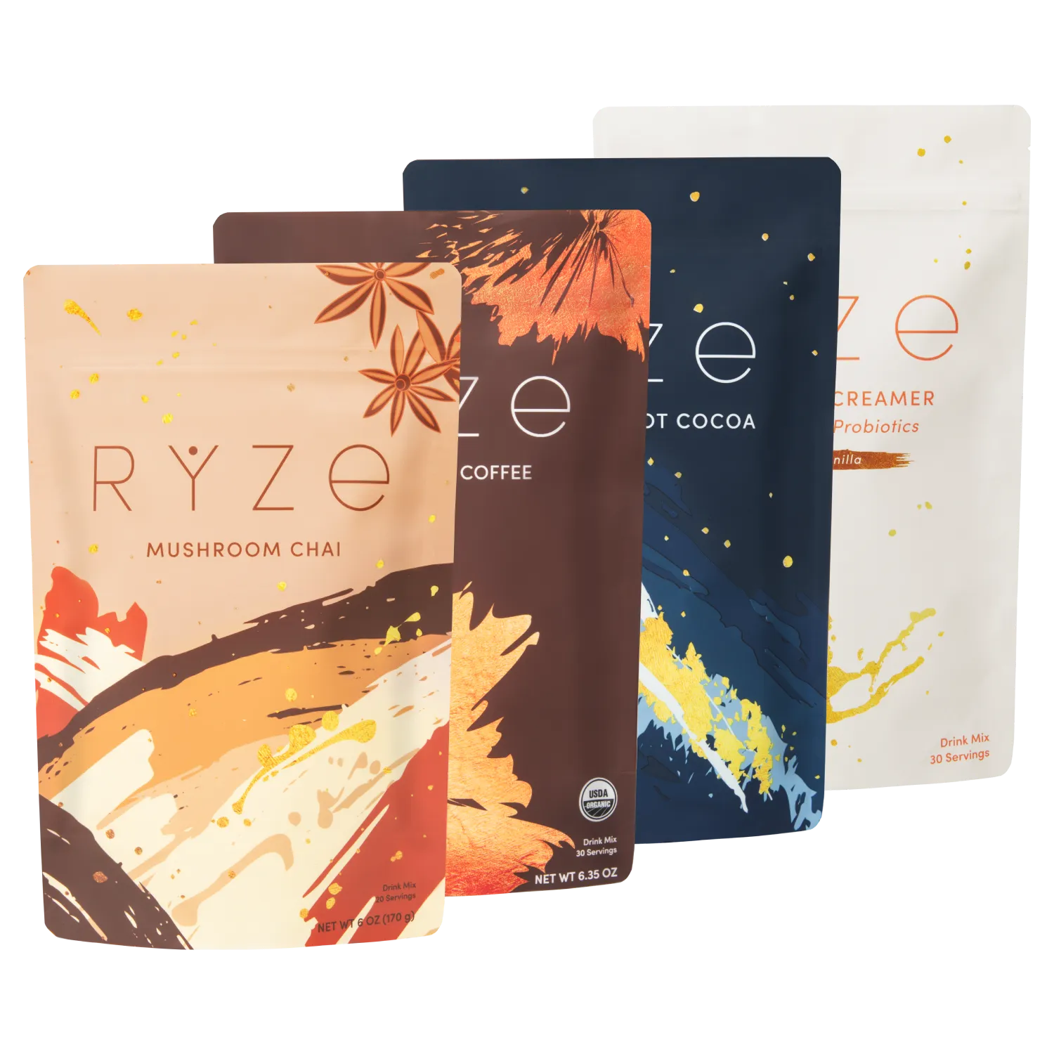 Ultimate Elevate + Unwind Bundle: Chai + Coffee + Cocoa O0