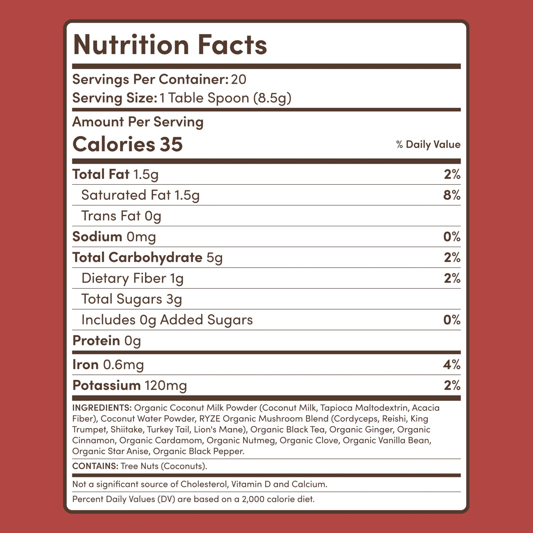 Mushroom Chai (20 Servings) V0