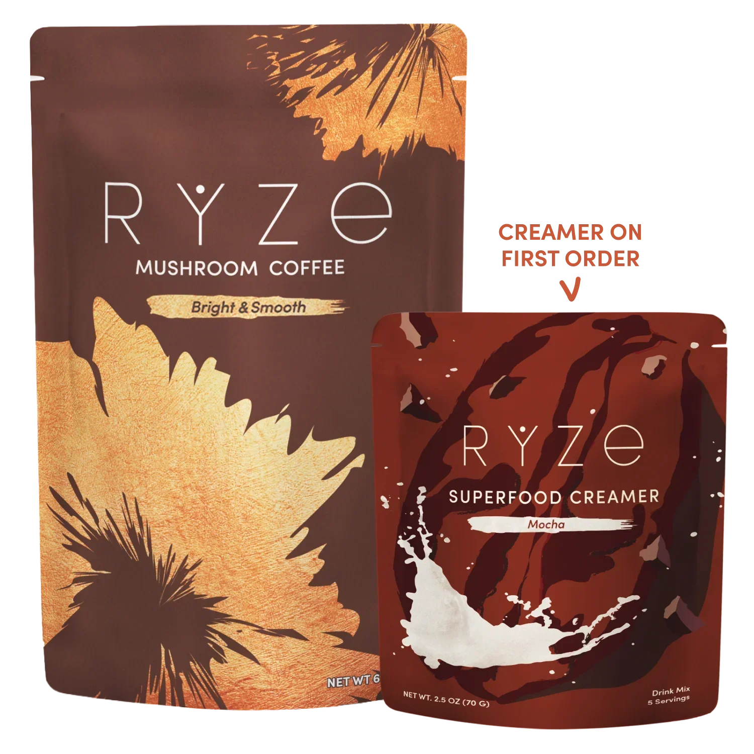 Mushroom Coffee + Mocha Creamer Set F0