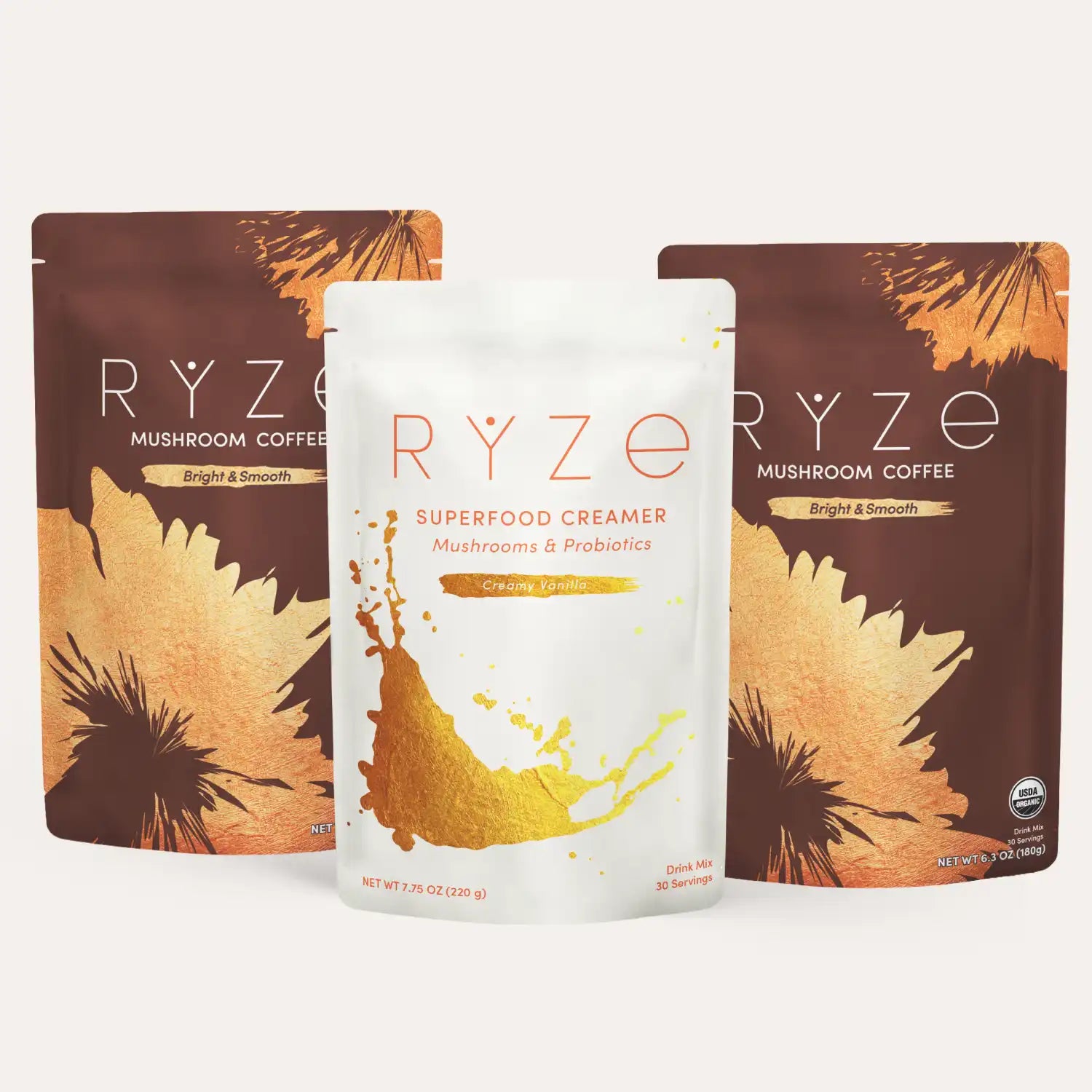 RYZE Starter Gift Set (2 Coffees + 1 Creamer) O8