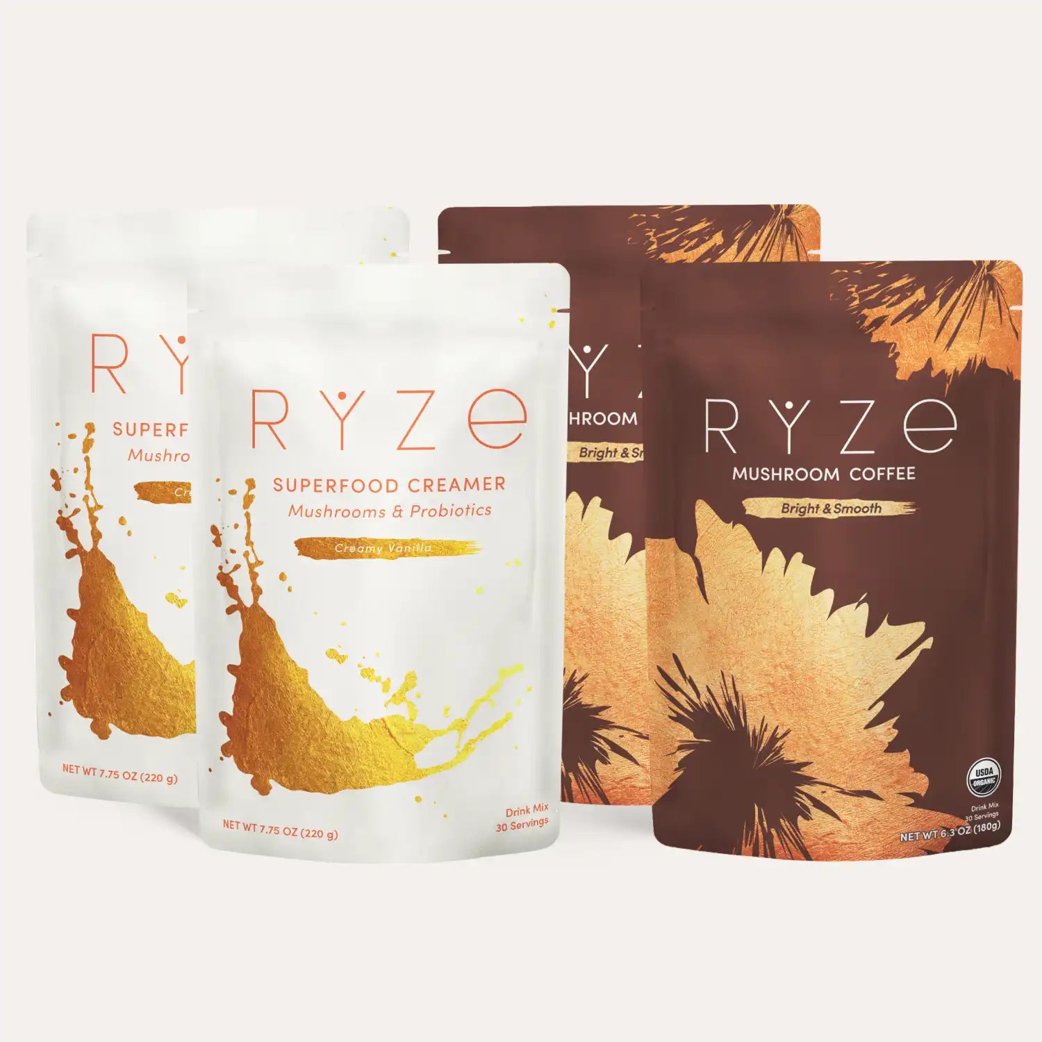 RYZE Lovers Gift Set (2 Coffees + 2 Creamers) G3