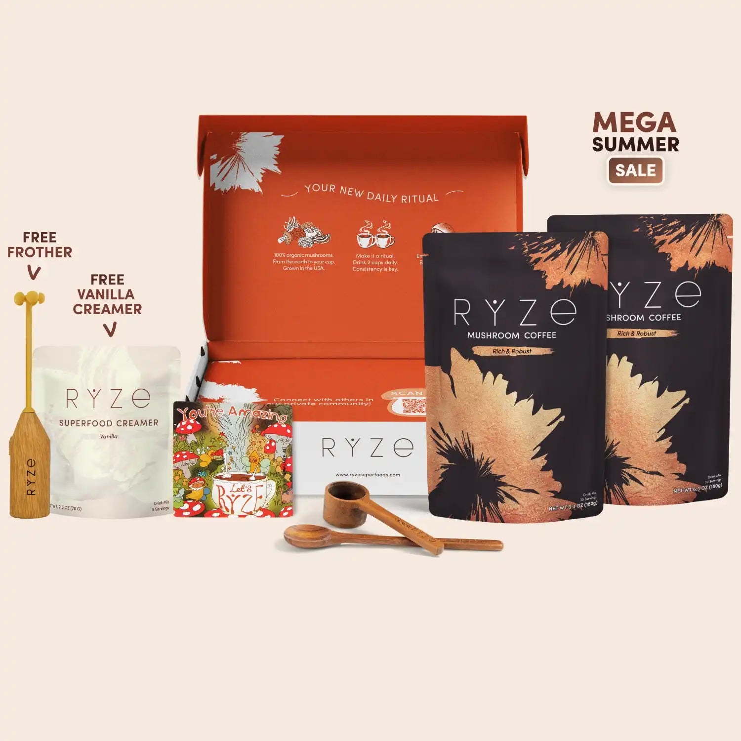 Mushroom Coffee Dark Roast Starter Kit (Upgrade) A4