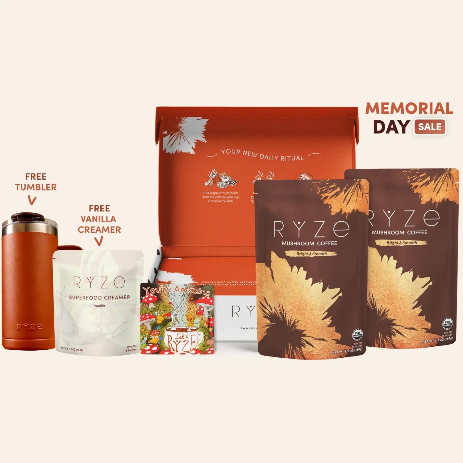Mushroom Coffee Starter Kit 60 Serving W0