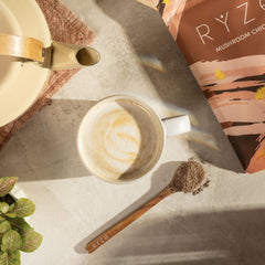 RYZE Mushroom Chicory — Organic Instant Chicory with Shitake & Lions mane, 30 Servings Y1