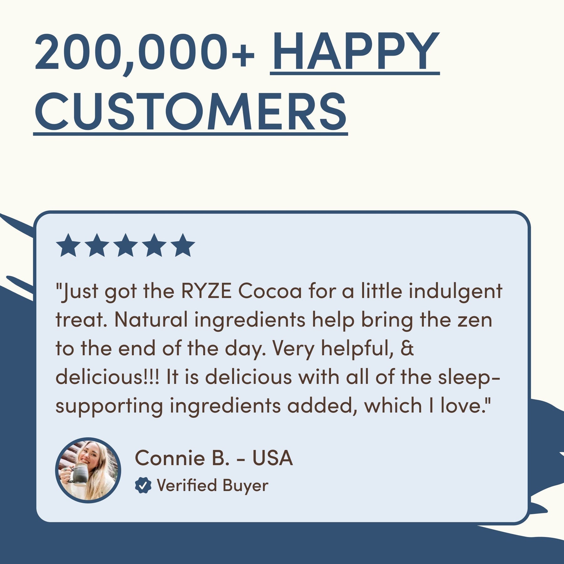 RYZE Mushroom Hot Cocoa — Organic Instant Cocoa with L-Theanine & Melatonin, 20 Servings P8