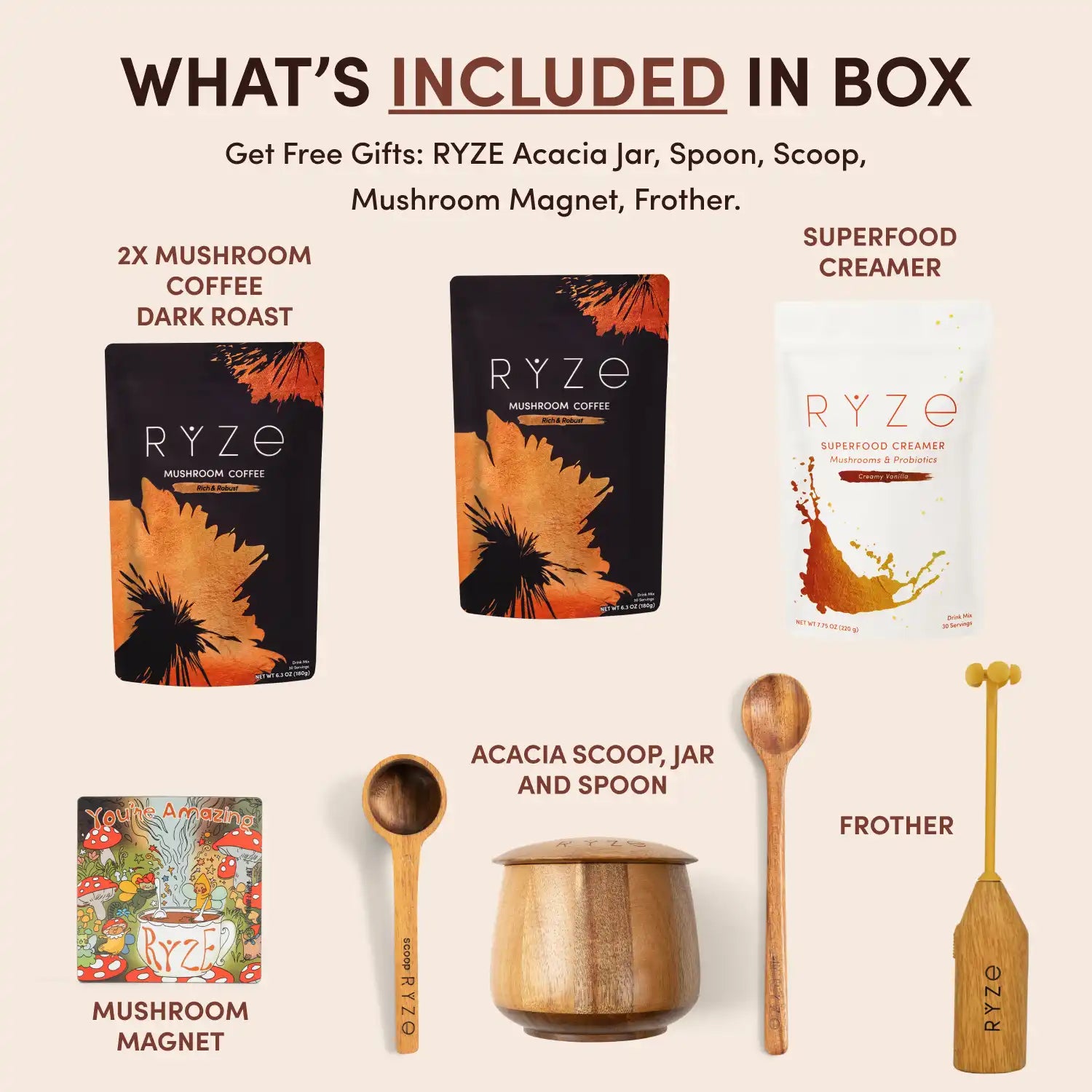 Mushroom Coffee Ritual Set J7
