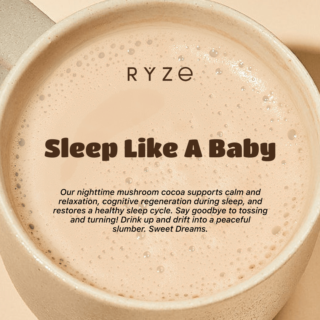 RYZE Hot Cocoa - with 6 Sleep Superfoods to Help Fall Asleep and Stay Asleep E4